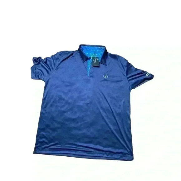 QED Style Shirt Men's Short Sleeve Golf Blue  XLarge NWT - Picture 1 of 6